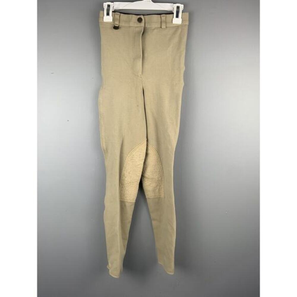 ON COURSE Cotton Naturals Pants Womens‎ 24 equestrian riding breeches khaki